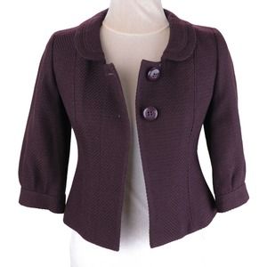 Ann Taylor 100% Wool Cropped Blazer 00P